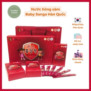 Nước hồng sâm Baby SangA Hàn Quốc 30 gói cho bé - Cải thiện chứng biếng ăn, tăng cường đề kháng