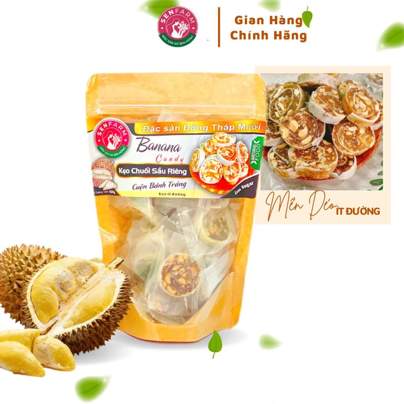 Kẹo Chuối Sầu Riêng Senfarm Ít Đường