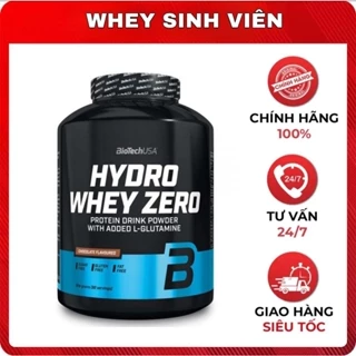 Sữa tăng cơ BioTechUSA Hydro Whey Zero Hỗ Trợ Tăng Cơ Giảm Mỡ, 4 Lbs (1,816 Kg) tại  WHEYSINHVIEN