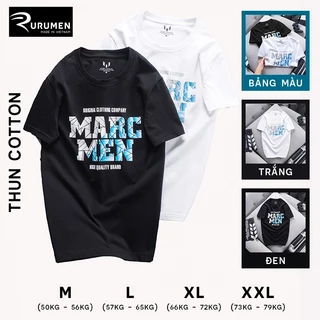 Áo Thun Nam Cổ Tròn In Chữ Marc Men RURUMEN