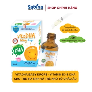 VitaDHA Baby Drops – Bổ sung D3 và DHA từ Châu Âu cho bé 30ml U.G.A. Nutraceuticals S.r.l Date 2026