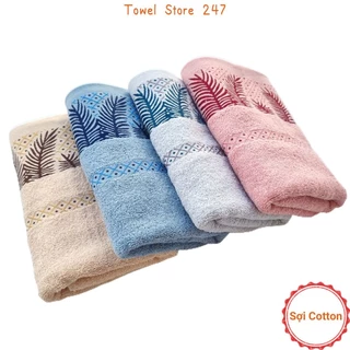 Khăn tắm gia đình 50x100cm sợi cotton mềm mại, siêu thấm hút, đủ màu