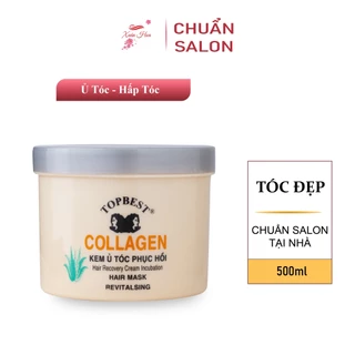 Kem Ủ Tóc - Hấp Tóc Phục Hồi Tóc Hư Tổn TopBest Collagen 500ml