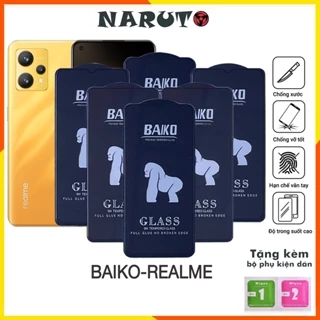 Cường lực realme 10 9 pro c21 c12 5 pro narzo 50 2 3 neo gt 7 7i 8i 9i q2 q3 c35 c30  full màn tổng hợp Kính [Baiko]