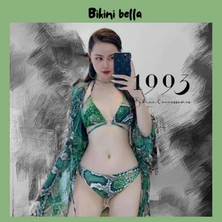 Bikini, Đồ Bơi Đi Biển Hai Mảnh Set 3 Món Tam Giác Secxy BELLA BM-030