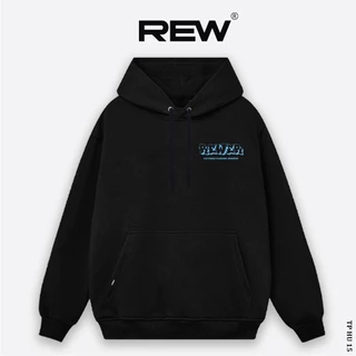 Áo Hoodie REW Unisex form rộng dành cho cả nam và nữ phong cách đường phố, mẫu REWER EST 2022 HD15