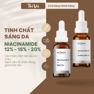 Serum B3 15% 20% Niacinamide DrCeutics Giảm Thâm Sáng Da Kiềm Dầu se khít lỗ chân lông - Thi Vũ