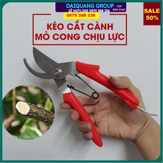 Kéo cộng lực cắt cành, Kìm bấm tỉa cây cảnh, cây bon sai mỏ cong bằng thép chống gỉ cao cấp, Kéo tỉa cây SK-1 nhật bản