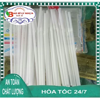 ống hút trắng cong cao cấp ( 1 gói 70 ống)