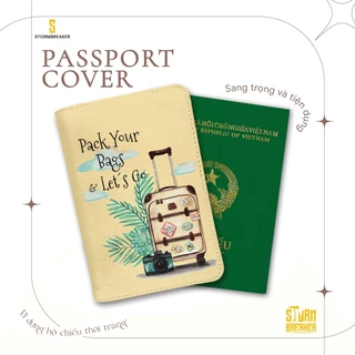 Bao Da Hộ Chiếu - Ví Đựng Passport Du Lịch ( in tên cá nhân ) Pack Your Bags - TAT008 STORMBREAKER