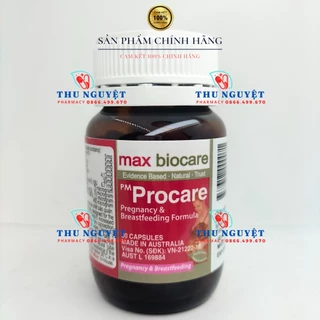 [CHÍNH HÃNG] PM Procare lọ 30 viên vitamin tổng hợp cho bà bầu và nuôi con bú