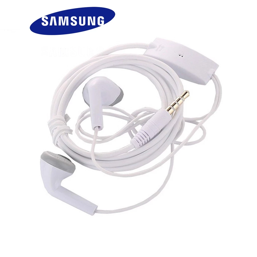 Tai nghe điện thoại có dây Samsung A50 A23 A73 A3 A5 A7 J3 J5 J7 màu trắng có mic nhét tai giá rẻ