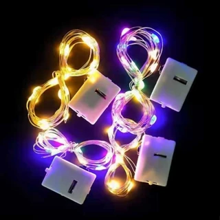 Dây đèn led trang trí 0.5M-1M-2M-3M fairylight đom đóm có sẵn pin