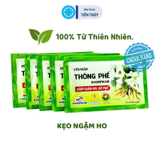 Kẹo ngậm ho Thông Phế (5 vỉ: 40 viên ), hỗ trợ giảm ho, giảm đờm, rát ngứa họng