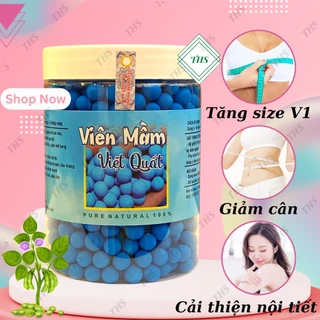 [CÓ CHE TÊN] 500gr Viên Mầm Đậu Nành Việt Quất Tăng Vòng 1 Nở Ngực Đẹp Da Tăng Cân Giảm Cân