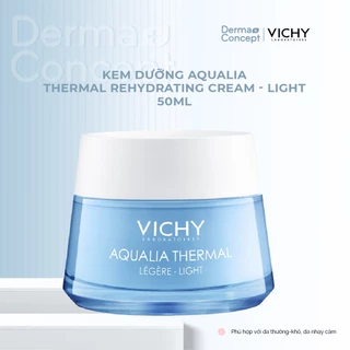 Kem dưỡng ẩm, cấp nước Vichy Aqualia Thermal Rehydrating Cream Light [NHẬP KHẨU CHÍNH HÃNG 100%]