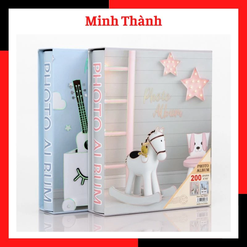 Album ảnh 10x15 (có hộp) đựng được 200 ảnh mẫu ngựa, thỏ tại Tiệm ảnh Minh Thành