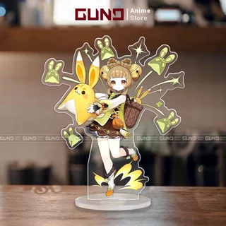 Mô hình Standee Genshin Impact nhân vật YaoYao Mica Acrylic Anime 15cm trang trí trưng bày decor bàn học bàn làm việc