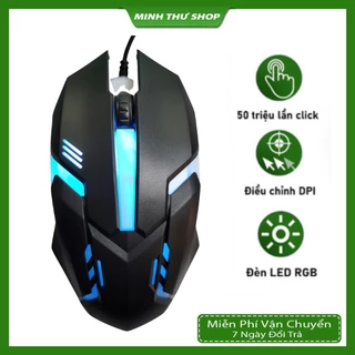 Chuột Máy Tính Chơi Game G5 6D LED 7 Màu Đẹp, DPI Khủng 3200, Chơi Game Làm Việc Văn Phòng Cực Tiện Dụng - Bảo Hành 1T