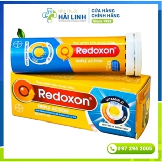 REDOXON Double Action ⚡ Tặng quà ⚡ Hộp 10 Viên Bổ Sung Vitamin C Và Kẽm, Tăng đề kháng