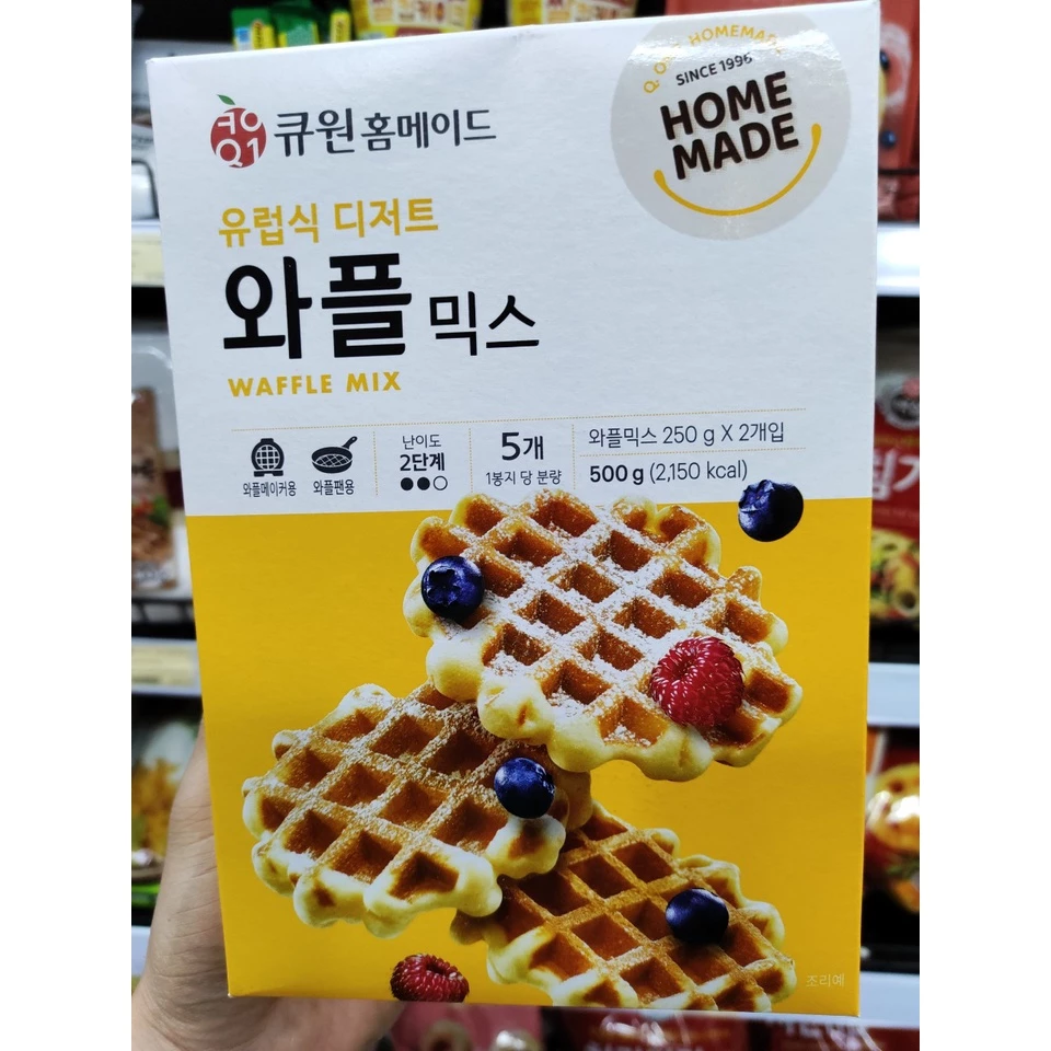 Bột làm bánh waffle hàn quốc 500g - 와플 믹스