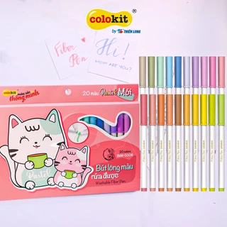 [Có Quà Tặng Kèm]Bút lông màu fiber pen bộ 20 màu 20 màu pastel 36 màu Nét Mảnh Nét  tiết kiệm được nhiều hơn