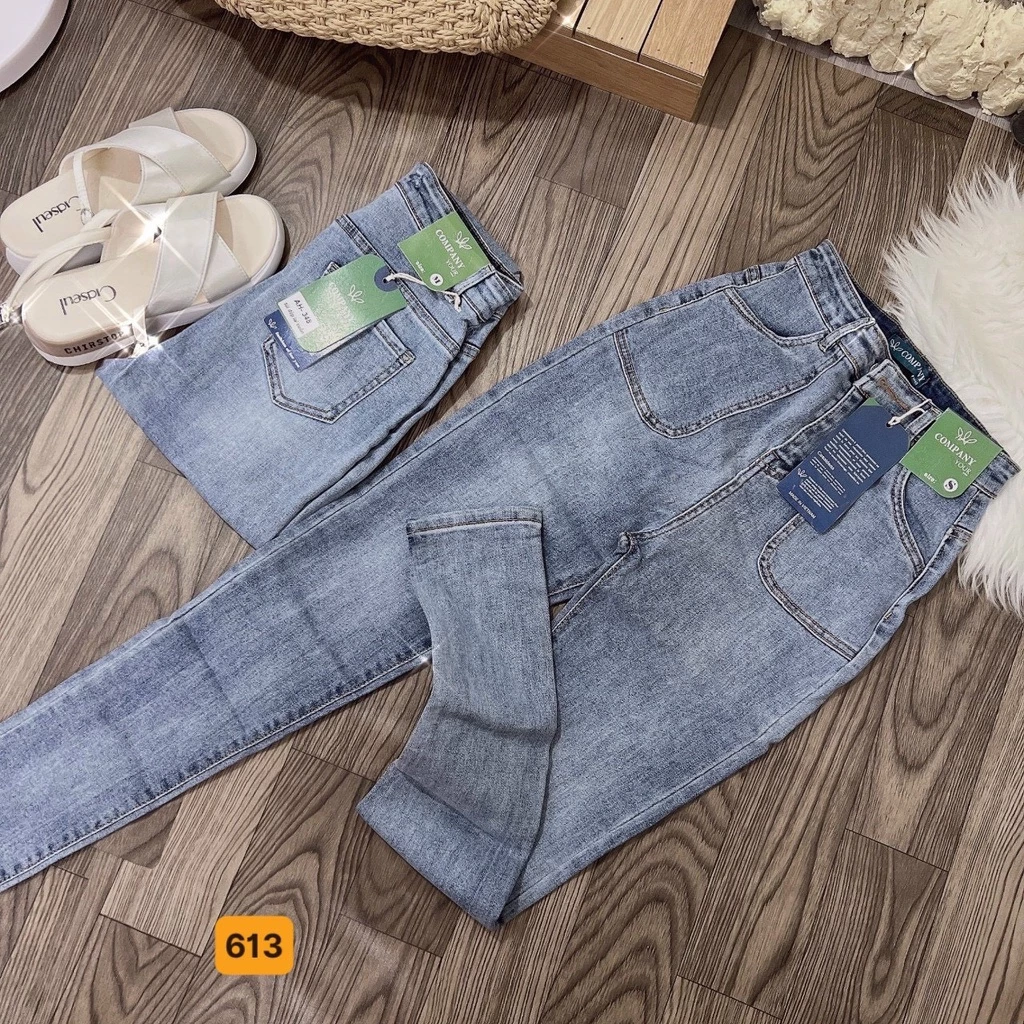 Quần Jean Nữ Lưng Cao, Quần Bò Nữ Co Giãn mẫu mới ôm dáng siêu đẹp thời trang Lady Fashion - MQ613