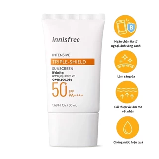 [Mẫu Mới] Kem chống nắng Innisfree Intensive Triple Shield Sunscreen SPF50+ PA++++ 50ml