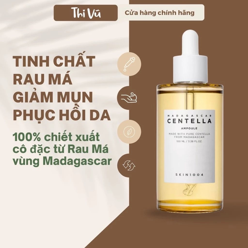 Tinh chất rau má, SerumSkin1004 Madagascar Centella Asiatica Ampoule - Thi Vũ