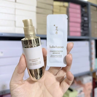 Combo 12 Gói Tinh Chất Dưỡng Trắng Nhân Sâm Cô Đặc Sulwhasoo Concentrated Ginseng Brightening Serum