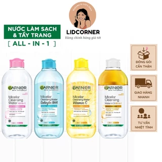 Nước làm sạch và tẩy trang cho mọi loại da Garnier Micellar Water 400ml