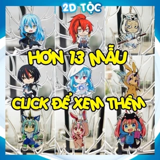 Móc Khóa Mica Trong Suốt In 2 Mặt Sắc Nét Anime Manga Chuyển sinh thành Slime phiên bản Mặc đồ thú bông–2D Tộc Shop