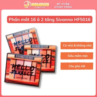 Bảng phấn mắt 16 ô Sivanna Hello Perfect 2 tầng HF5016