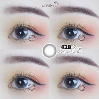 Kính áp tròng LUNA EYES 428 Gray Lens cận Jolly giãn vừa, không giãn