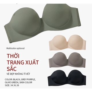 Áo ngực không dây chống tuột - Áo lót nữ cúp ngực chống tụt k70 BIKINI TINA