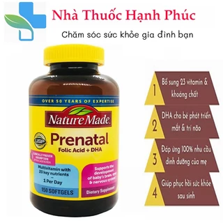 Viên Uống BÀ BẦU Nature Made – Prenatal Multi +DHA 150 Viên