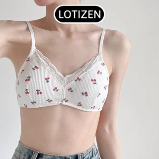 Áo ngực nữ cotton cherry cute áo lót nữ không gọng 59