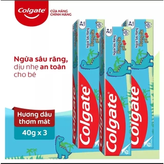 Kem đánh răng Colgate trẻ em khủng long hương dâu 40g