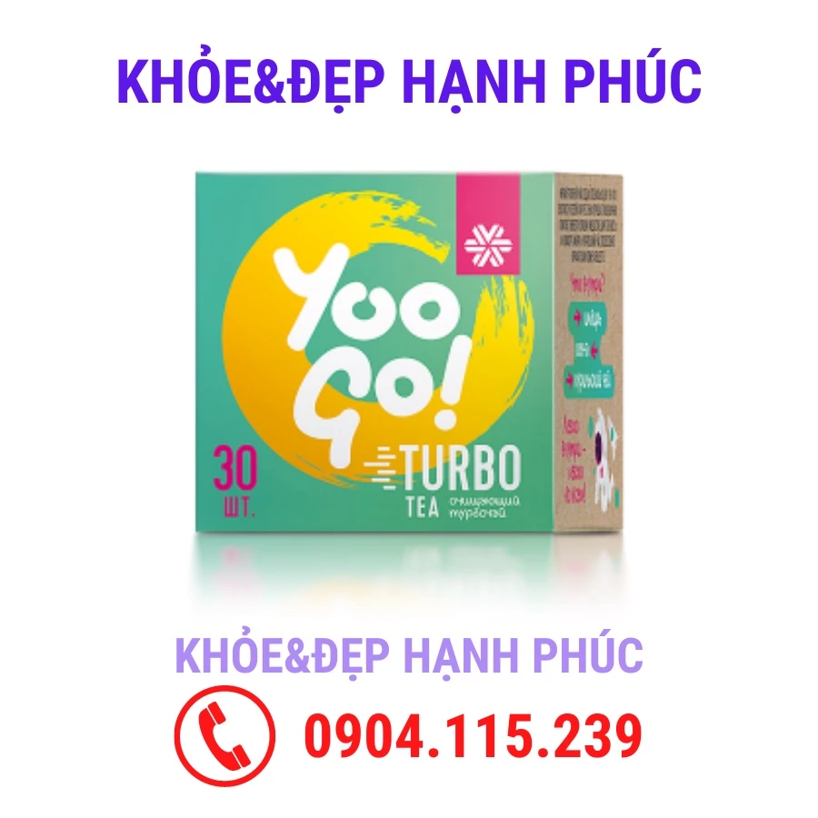 [ Trà Yoogo Turbo giảm cân ] Thực phẩm bảo vệ sức khỏe Trà thảo mộc YOO GO Turbo tea – 30 túi/hộp