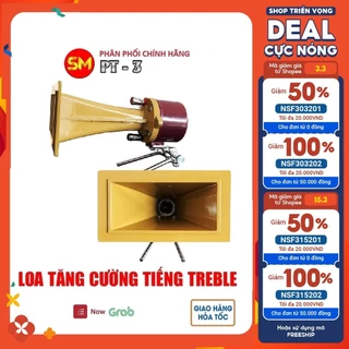 [Tặng 2 tụ và 5m dây loa] Loa tăng cường tiếng Treble PT-3 họng lớn đúc gang - Màu Vàng / Đen - Hàng cao cấp