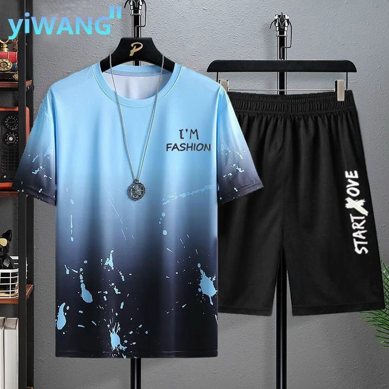 Đồ bộ thun lạnh unisex tay ngắn mặc nhà mùa hè chất vải cotton co giãn 4 chiều thoáng mát (fashion)