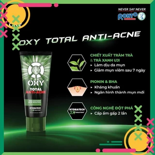 [ Chính Hãng ] Kem rửa mặt sạch khuẩn mụn kiểm soát nhờn OXY Total Anti Acne 100g