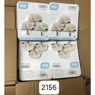 Set 3 móc dán tường hình cún 2kg 2156