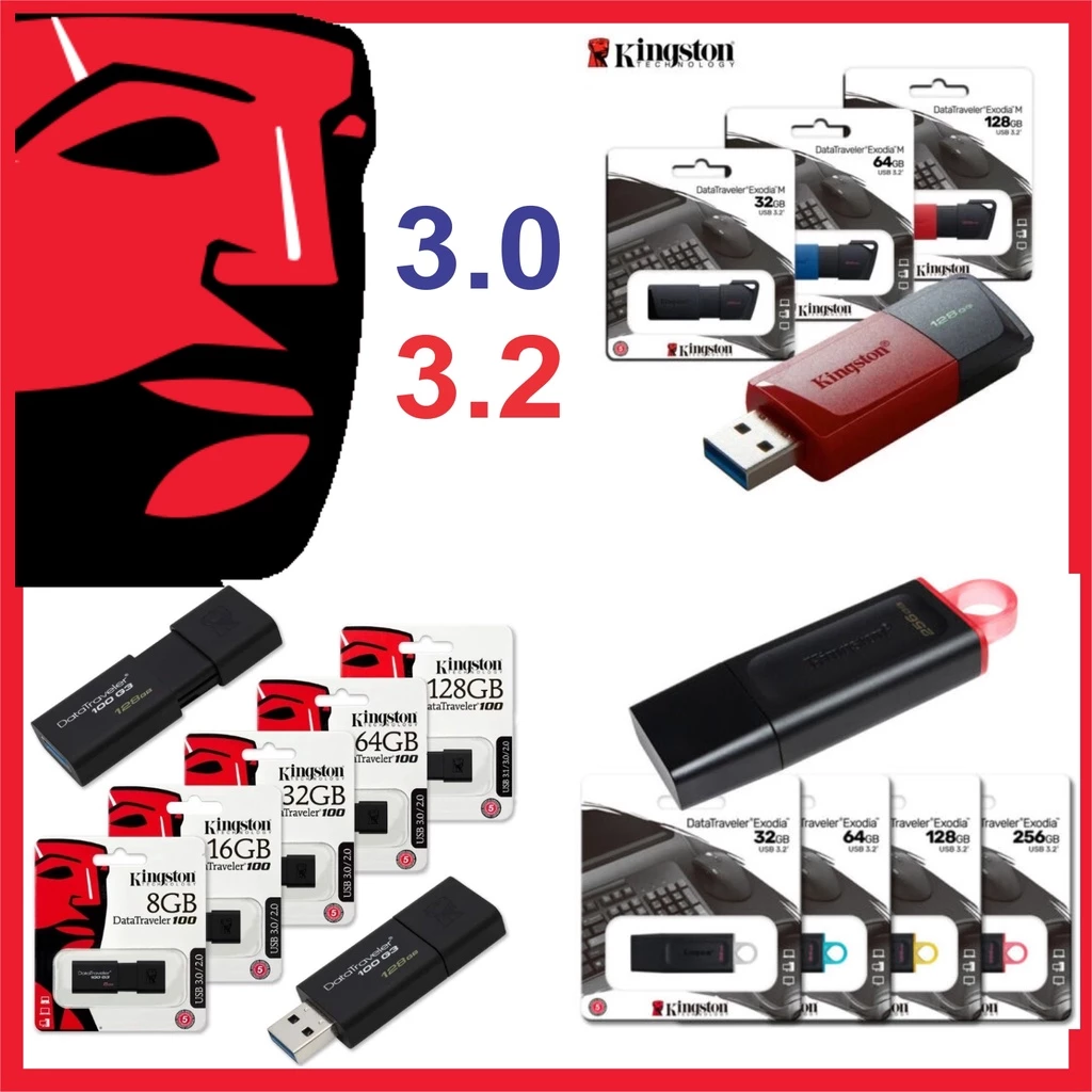 Usb 3.0 3.2 Kingston Chính Hãng 128gb 64gb 32gb 16gb DTX M DT101G3 DATA TRAVELER - Bảo Hành 5 năm