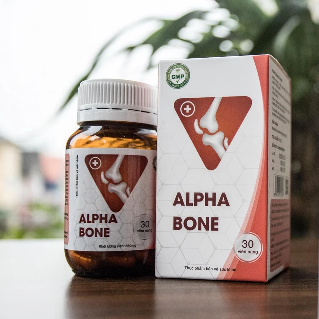 Viên Uống Hỗ Trợ Xương Khớp Glucosamine MSM  ALPHA BONE hộp 30 viên