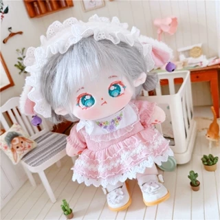 [Đặt trước-Sẵn váy] Outfit doll 20cm váy lolita hồng đáng yêu (không gồm doll)