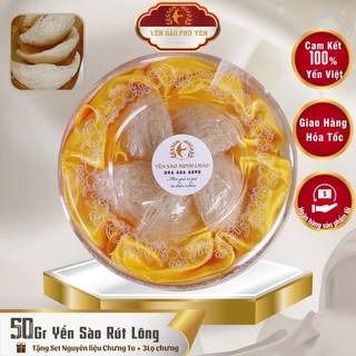 50g Yến Sào Rút Lông Nguyên tổ ! 🎁 lọ chưng yến + nguyên liệu chưng Cung Đình!