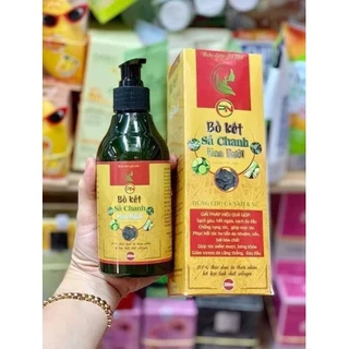 Dầu gội bồ kết sả chanh hoa bưởi 300ml Giúp sạch gàu đen tóc mềm suông mượt tóc chống rụng tóc kích thích mọc tóc dưỡng