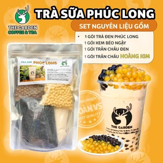 Trà sữa Phúc Long trân châu ngon hảo hạng, Set nguyên liệu làm trà sữa Phúc Long  được 8 ly đầy-SPL