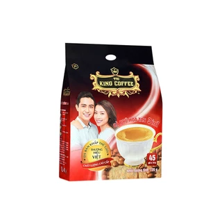 Cà phê hòa tan 3in1 King Coffee bịch 45 gói x 16g